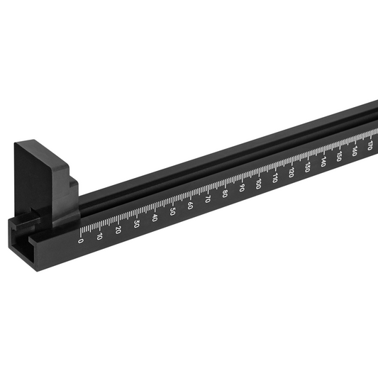 Drilling template for cabinet profiles